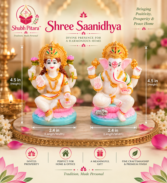 SHREE SAANIDHYA – Lakshmi Ganesh Idols Set